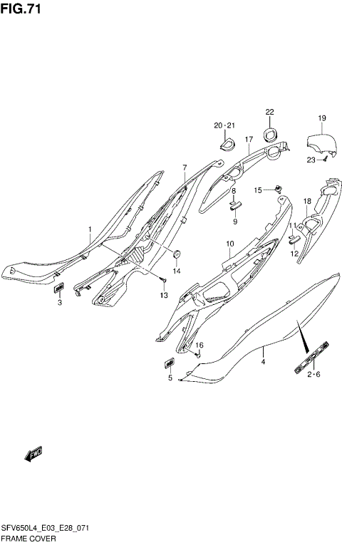 FRAME COVER (SFV650AL4 E28)