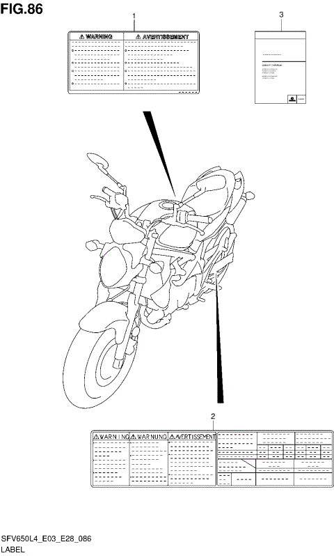 LABEL (SFV650L4 E28)