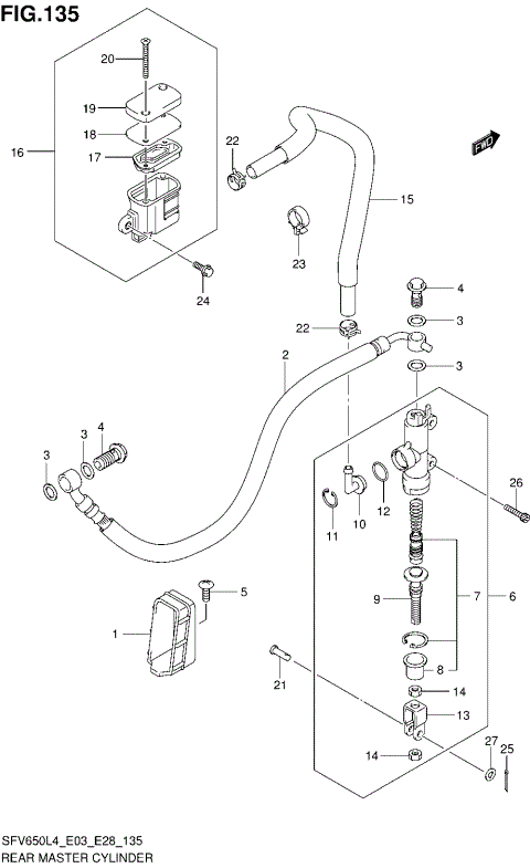 REAR MASTER CYLINDER (SFV650L4 E03)