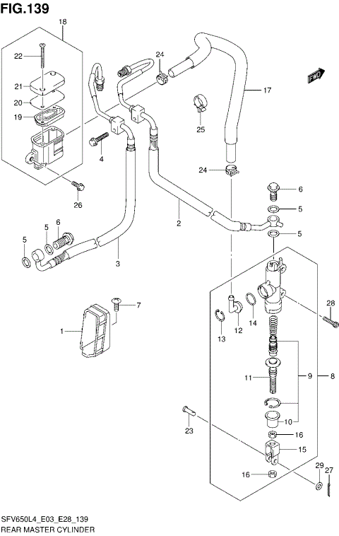 REAR MASTER CYLINDER (SFV650AL4 E33)