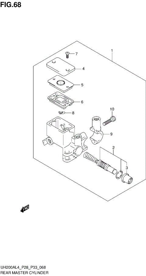REAR MASTER CYLINDER