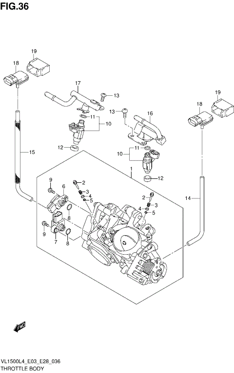 THROTTLE BODY (VL1500L4 E03)