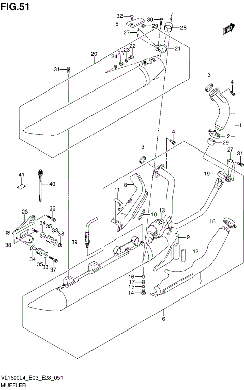 MUFFLER (VL1500BL4 E03)