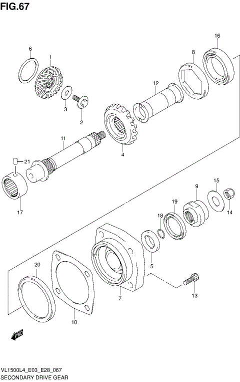 SECONDARY DRIVE GEAR