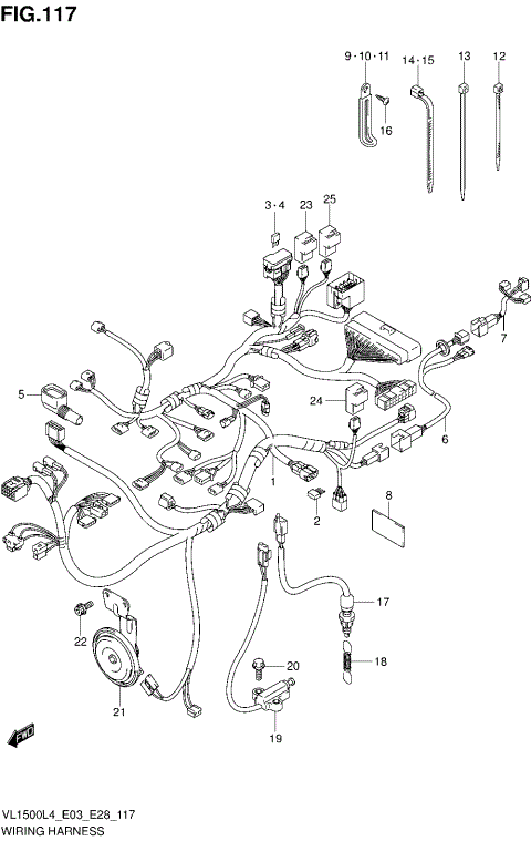 WIRING HARNESS (VL1500BL4 E03)
