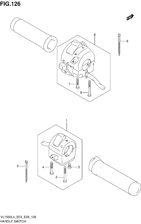 HANDLE SWITCH (VL1500L4 E03)