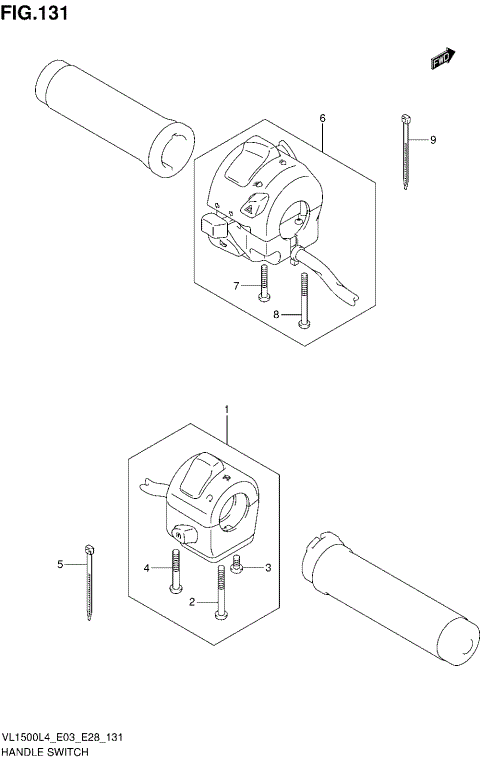 HANDLE SWITCH (VL1500BL4 E33)