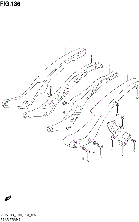 REAR FRAME (VL1500BL4 E03)