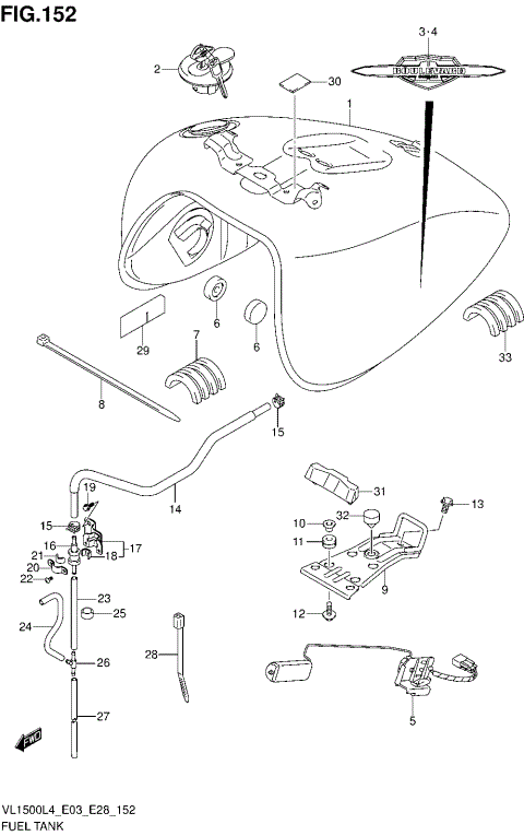 FUEL TANK (VL1500L4 E03)