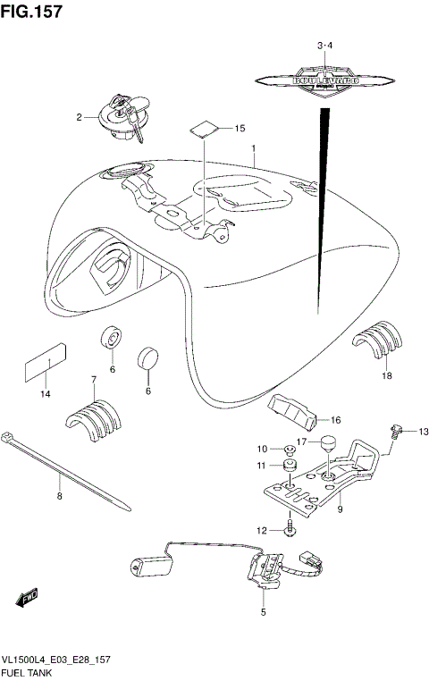 FUEL TANK (VL1500BL4 E33)