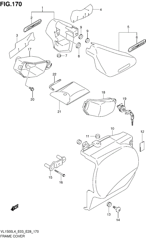 FRAME COVER (VL1500BL4 E28)