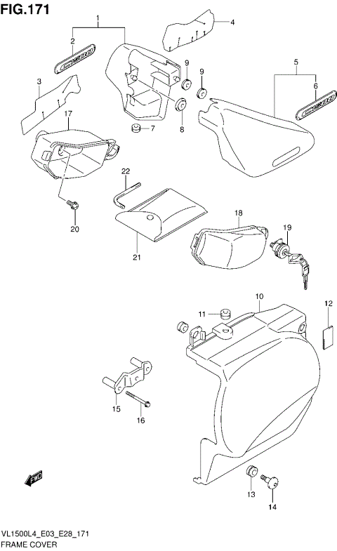 FRAME COVER (VL1500BL4 E33)
