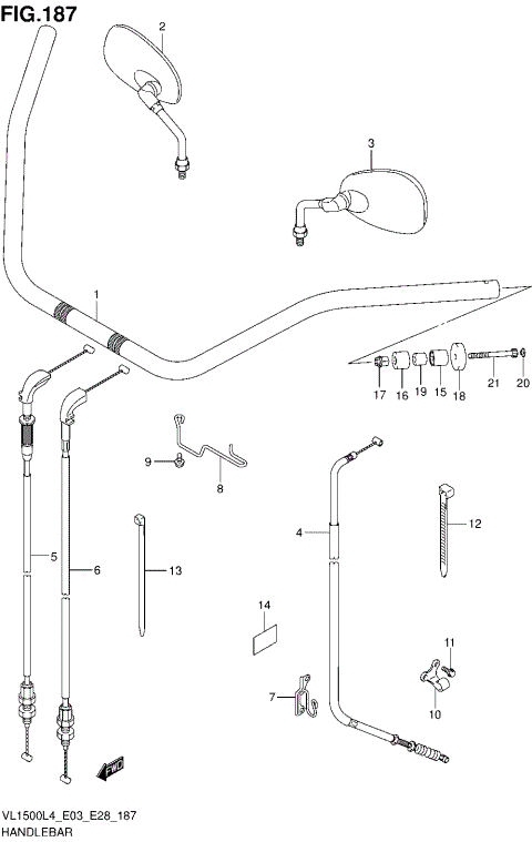 HANDLEBAR (VL1500L4 E33)