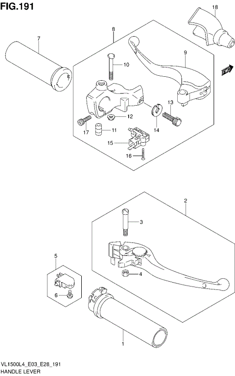 HANDLE LEVER (VL1500L4 E03)