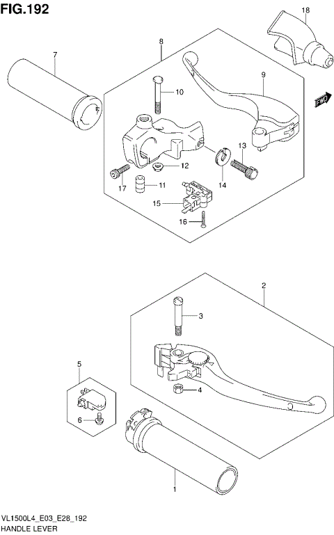 HANDLE LEVER (VL1500L4 E28)