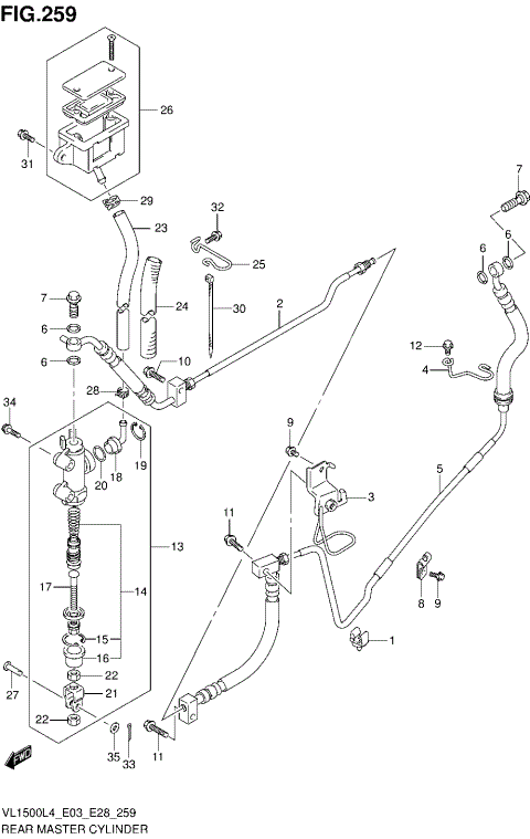 REAR MASTER CYLINDER