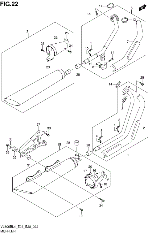MUFFLER (VL800BL4 E28)