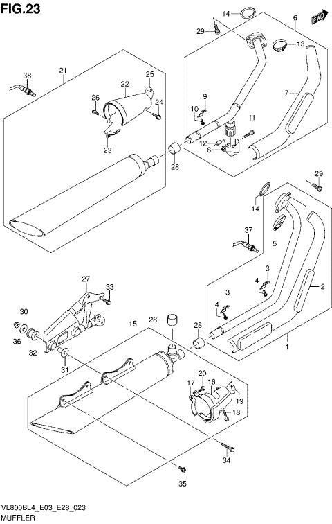 MUFFLER (VL800BL4 E33)