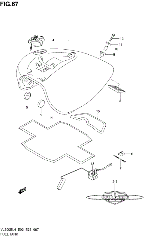 FUEL TANK (VL800BL4 E33)