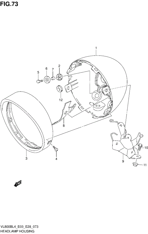 HEADLAMP HOUSING