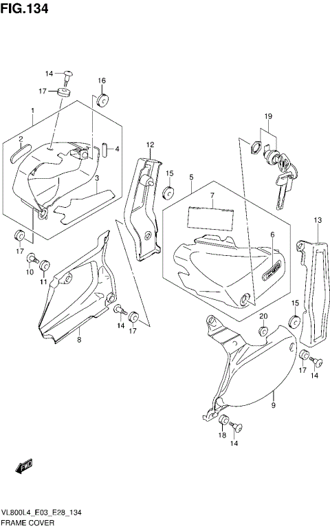 FRAME COVER (VL800L4 E33)
