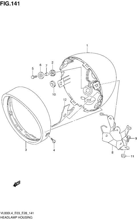 HEADLAMP HOUSING