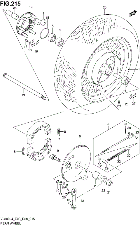 REAR WHEEL (VL800CL4 E03)