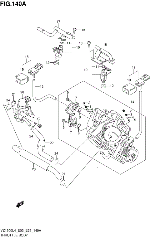 THROTTLE BODY (VZ1500L4 E03)