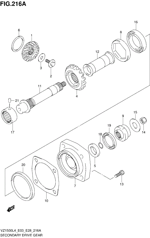 SECONDARY DRIVE GEAR