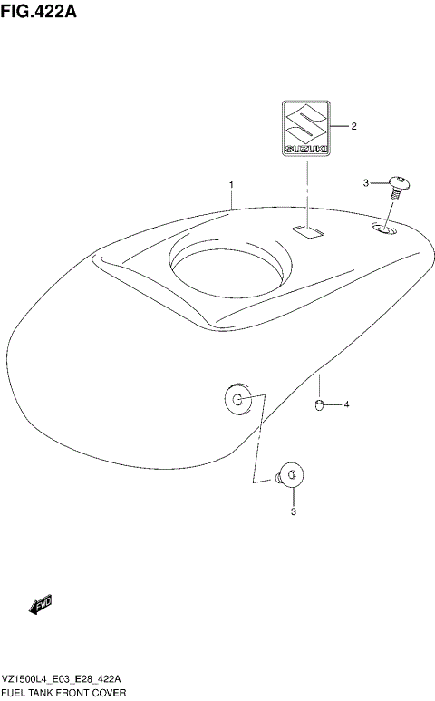 FUEL TANK FRONT COVER