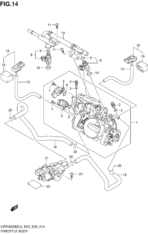 THROTTLE BODY (VZR1800BZL4 E28)
