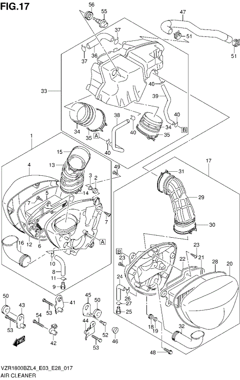 AIR CLEANER (VZR1800BZL4 E28)