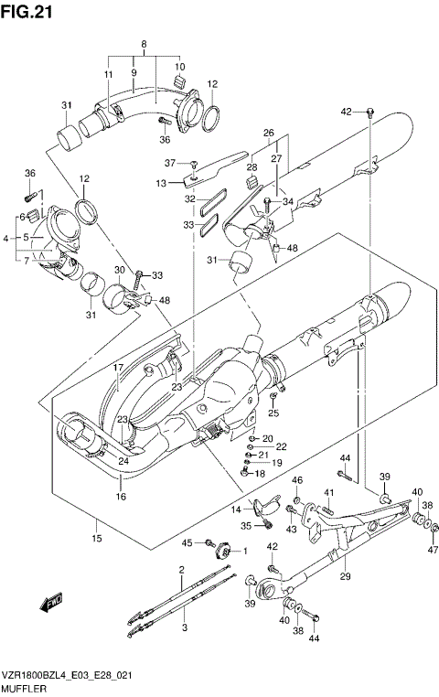 MUFFLER (VZR1800BZL4 E33)