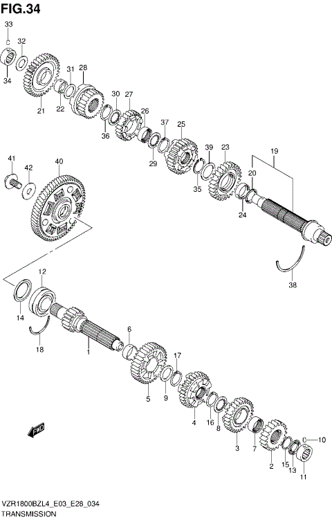TRANSMISSION (VZR1800BZL4 E28)