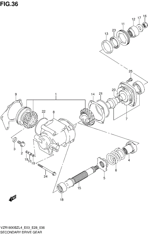 SECONDARY DRIVE GEAR