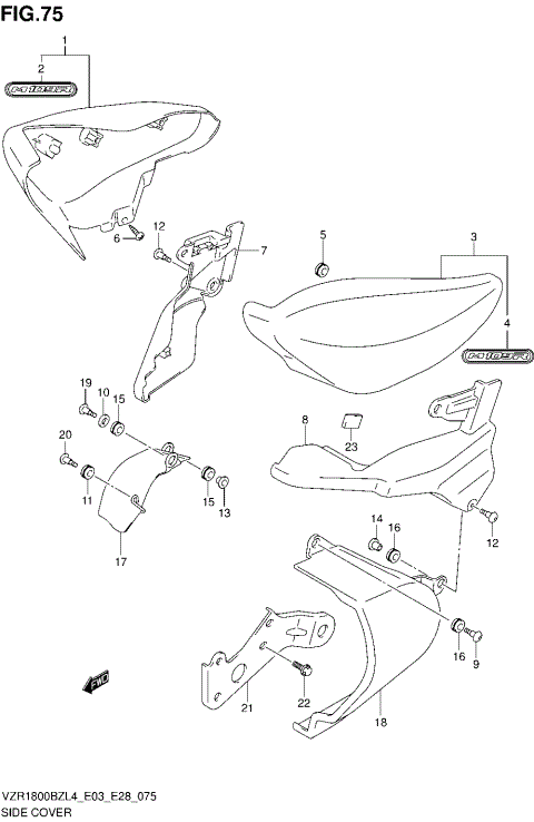 SIDE COVER (VZR1800BZL4 E33)