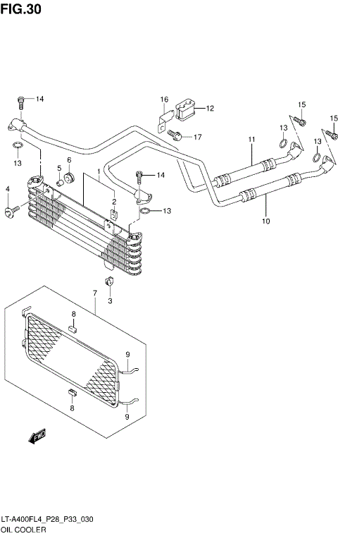 OIL COOLER (LT-A400FZL4 P33)