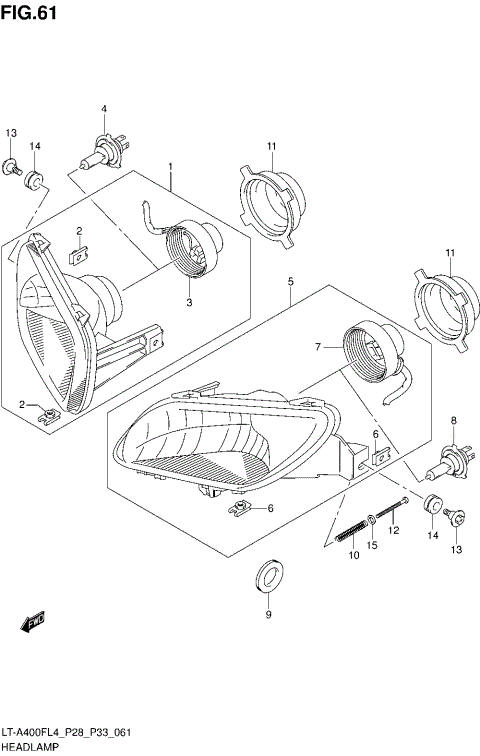 HEADLAMP (LT-A400FL4 P33)