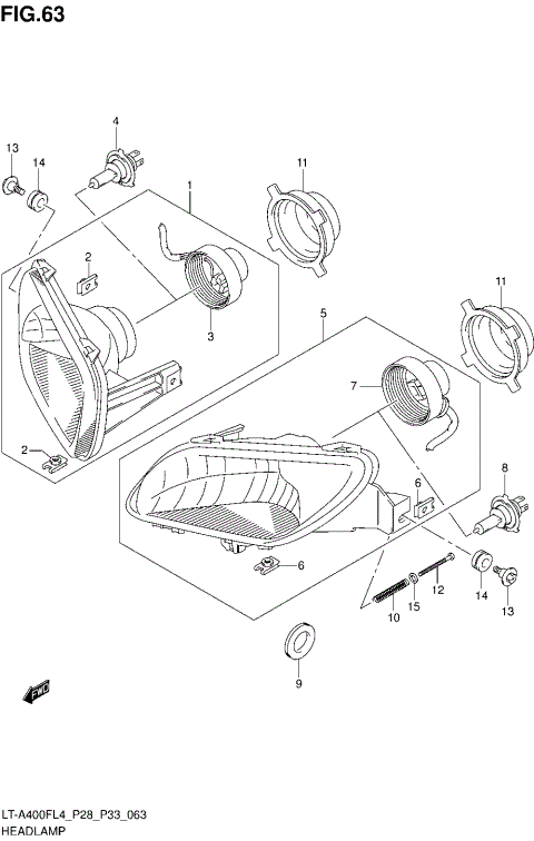 HEADLAMP (LT-A400FZL4 P33)