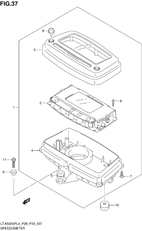 SPEEDOMETER (LT-A500XPZL4 P33)