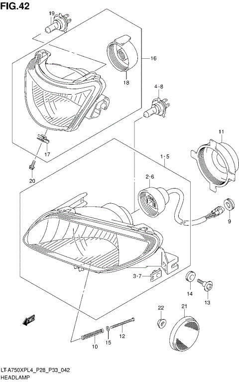 HEADLAMP (LT-A750XPZL4 P28)