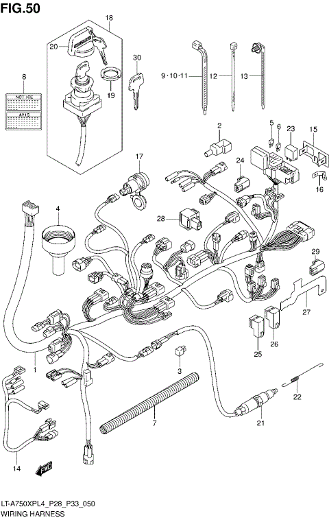 WIRING HARNESS (LT-A750XPZL4 P28)