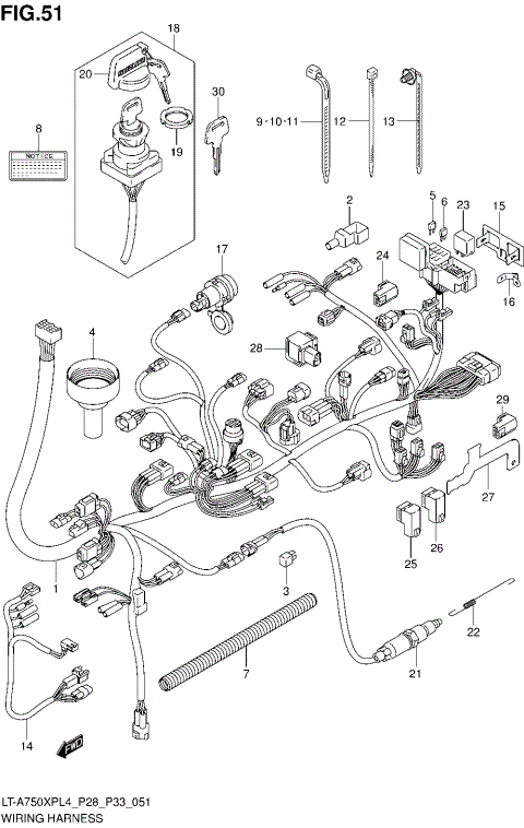 WIRING HARNESS (LT-A750XPZL4 P33)