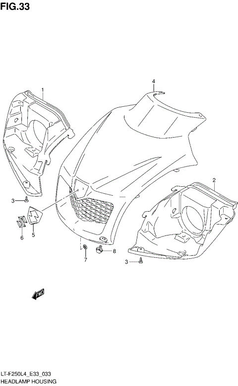 HEADLAMP HOUSING