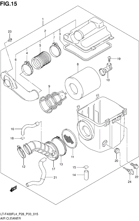 AIR CLEANER (LT-F400FL4 P28)