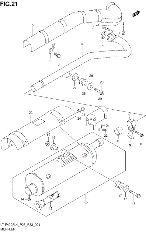 MUFFLER (LT-F400FL4 P33)