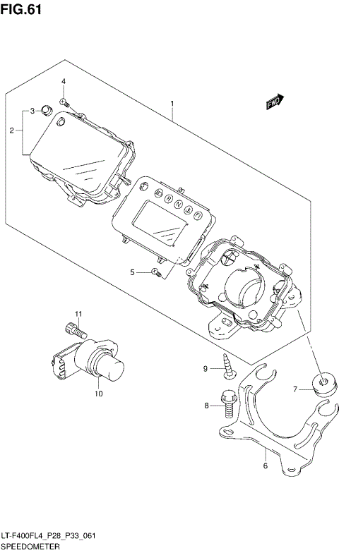 SPEEDOMETER (LT-F400FL4 P33)