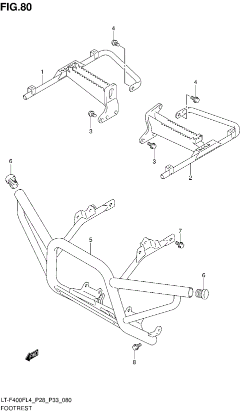 FOOTREST (LT-F400FZL4 P28)