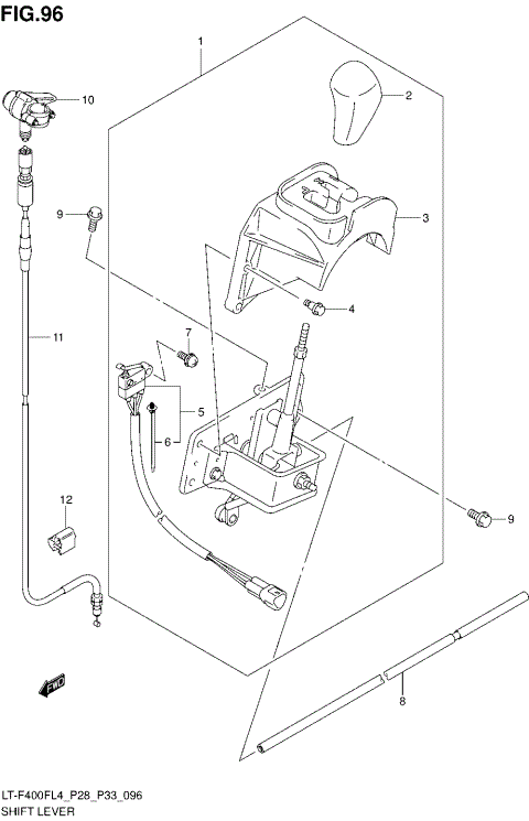 SHIFT LEVER (LT-F400FZL4 P28)