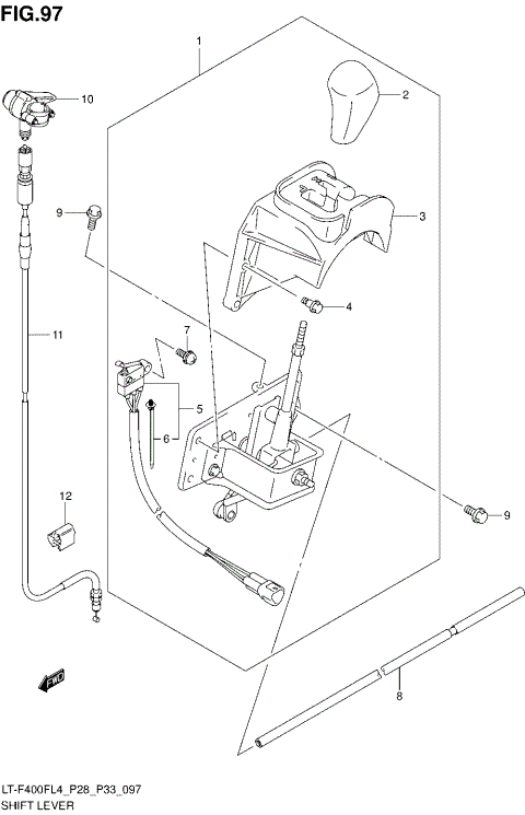 SHIFT LEVER (LT-F400FZL4 P33)